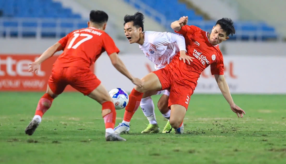 C&uacute;p Quốc gia: Thể C&ocirc;ng Viettel chật vật hạ đội hạng Nhất, SLNA thắng s&aacute;t n&uacute;t Đ&agrave; Nẵng- Ảnh 1.