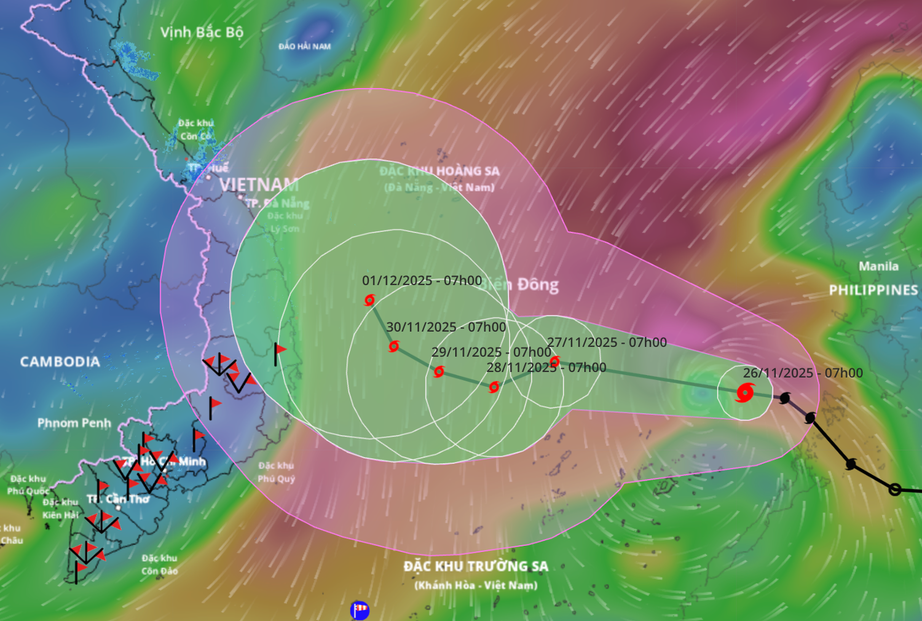 2 kịch bản t&aacute;c động của b&atilde;o số 15 Koto- Ảnh 1.