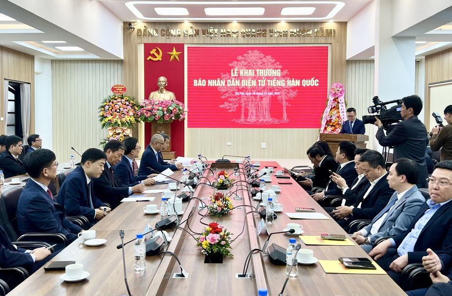 B&aacute;o Nh&acirc;n D&acirc;n khai trương trang Nh&acirc;n D&acirc;n điện tử tiếng H&agrave;n Quốc- Ảnh 1.
