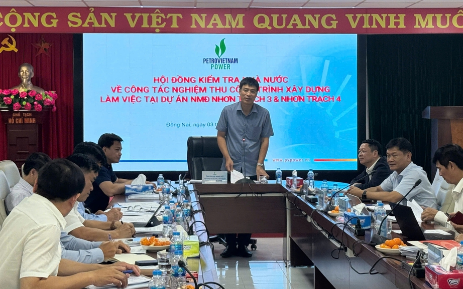 Đ&aacute;nh gi&aacute; nghiệm thu đưa v&agrave;o sử dụng Nh&agrave; m&aacute;y điện Nhơn Trạch 4- Ảnh 1.