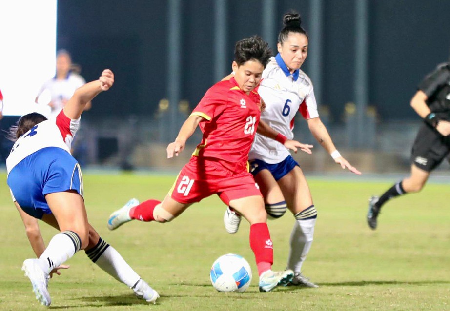 SEA Games 33: Đội tuyển nữ Việt Nam thua sát nút trước Philippines- Ảnh 1. SEA Games 33: Đội tuyển nữ Việt Nam thua sát nút trước Philippines- Ảnh 1.