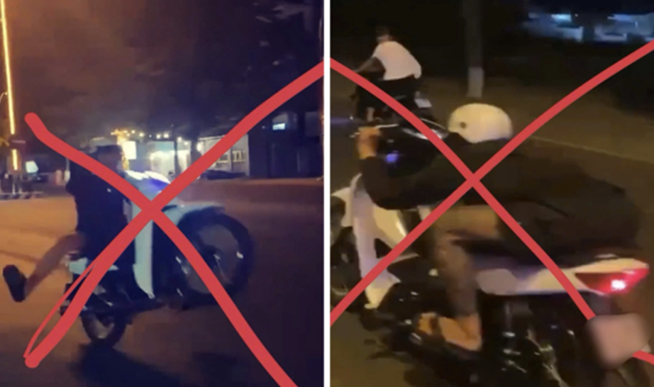 Kon Tum: Triệu tập thanh niên lạng lách, bốc đầu xe trong phố để câu view mạng xã hội- Ảnh 1. Kon Tum: Triệu tập thanh niên lạng lách, bốc đầu xe trong phố để câu view mạng xã hội- Ảnh 1.