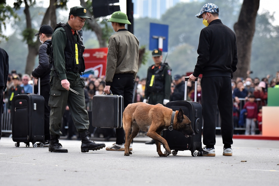 M&atilde;n nh&atilde;n m&agrave;n biểu diễn tấn c&ocirc;ng tội phạm của lực lượng cảnh khuyển, kỵ binh- Ảnh 7.