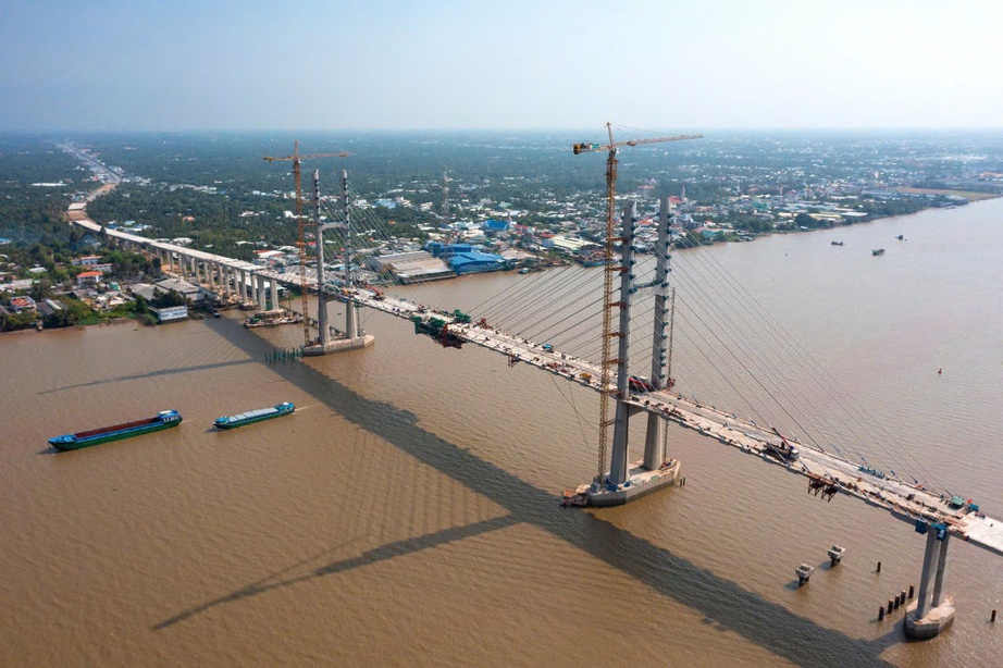 Dự &aacute;n cầu Rạch Miễu 2 vượt tiến độ, sẵn s&agrave;ng hợp long- Ảnh 1.