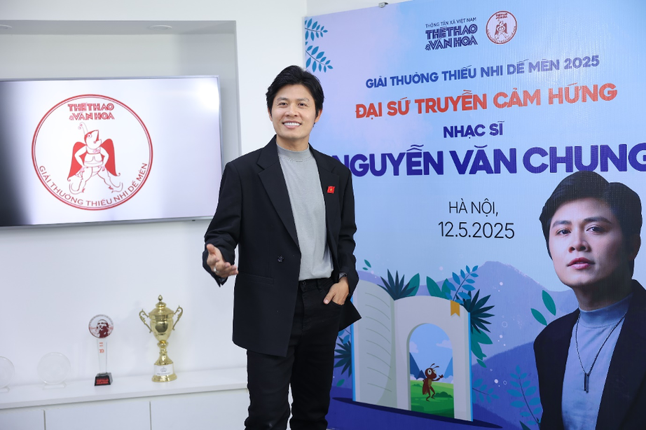Nguyễn Văn Chung l&agrave;m đại sứ giải thưởng Thiếu nhi Dế M&egrave;n 2025- Ảnh 2.