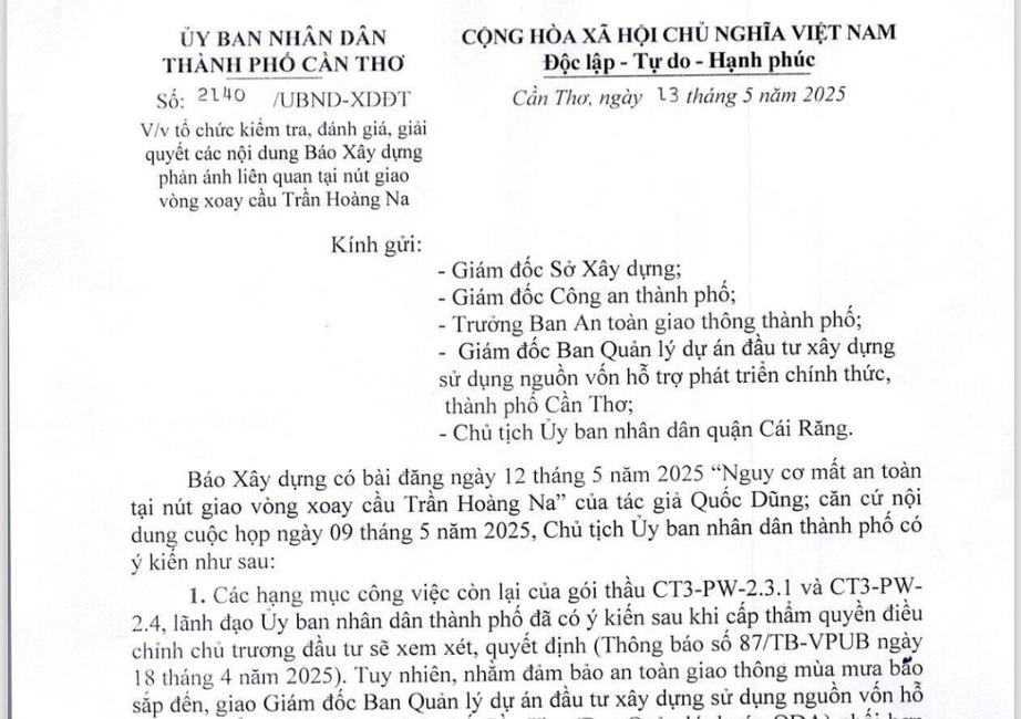 Cần Thơ chỉ đạo "n&oacute;ng" về n&uacute;t giao cầu Trần Ho&agrave;ng Na sau phản &aacute;nh của B&aacute;o X&acirc;y dựng- Ảnh 3.