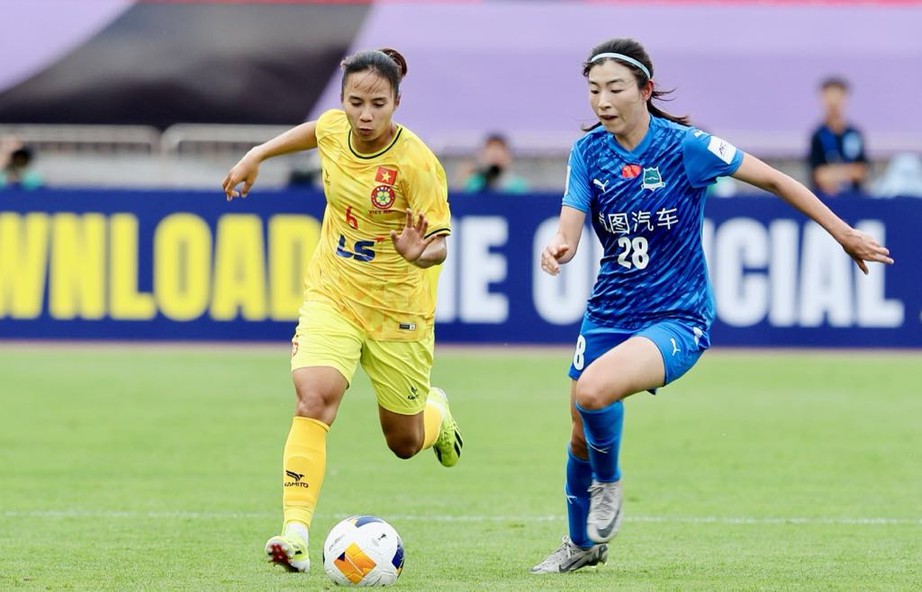 Gục ng&atilde; trước đội b&oacute;ng Trung Quốc, CLB nữ TP.HCM dừng ch&acirc;n tại C&uacute;p C1 ch&acirc;u &Aacute;- Ảnh 1.