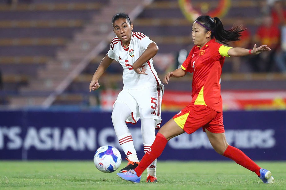 Thắng đậm UAE, tuyển nữ Việt Nam rộng cửa vượt qua vòng loại giải châu Á- Ảnh 2. Thắng đậm UAE, tuyển nữ Việt Nam rộng cửa vượt qua vòng loại giải châu Á- Ảnh 2.