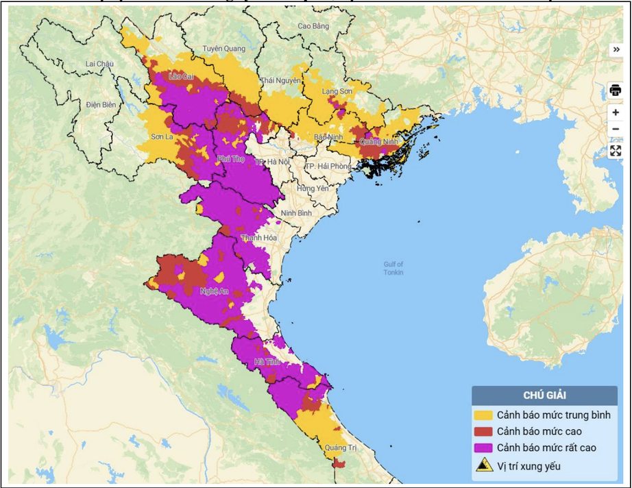 Đất "hóa" bùn, báo động lũ quét, sạt lở đất tại nhiều địa phương trong 6 giờ tới- Ảnh 1. Đất "hóa" bùn, báo động lũ quét, sạt lở đất tại nhiều địa phương trong 6 giờ tới- Ảnh 1.