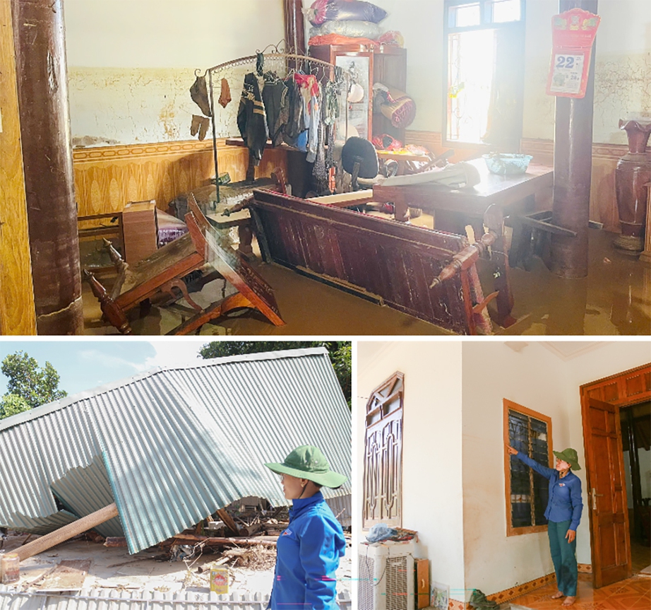 Nghệ An: Mất nh&agrave; sau lũ dữ, c&aacute;n bộ x&atilde; vẫn x&ocirc;ng pha gi&uacute;p d&acirc;n khắc phục hậu quả- Ảnh 4.