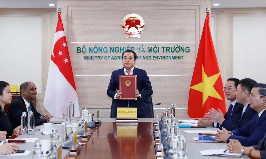 Việt Nam - Singapore k&yacute; thỏa thuận hợp t&aacute;c carbon theo Điều 6 Thỏa thuận Paris- Ảnh 1.