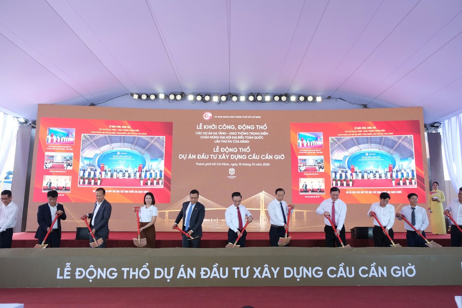 TP.HCM đồng loạt khởi c&ocirc;ng 4 dự &aacute;n hạ tầng trọng điểm ch&agrave;o mừng Đại hội XIV của Đảng- Ảnh 12.