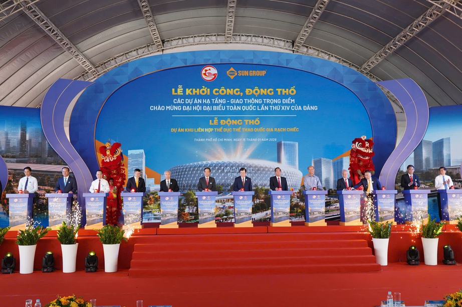 TP.HCM đồng loạt khởi c&ocirc;ng 4 dự &aacute;n hạ tầng trọng điểm ch&agrave;o mừng Đại hội XIV của Đảng- Ảnh 1.