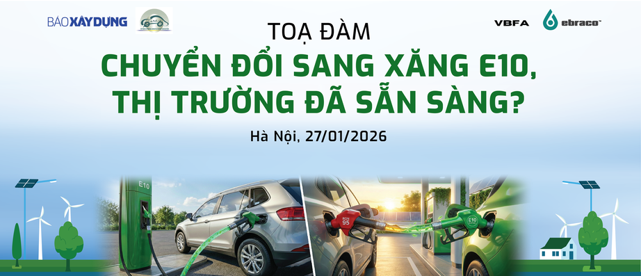Báo Xây dựng tổ chức tọa đàm về lộ trình chuyển sang xăng E10- Ảnh 1. Báo Xây dựng tổ chức tọa đàm về lộ trình chuyển sang xăng E10- Ảnh 1.