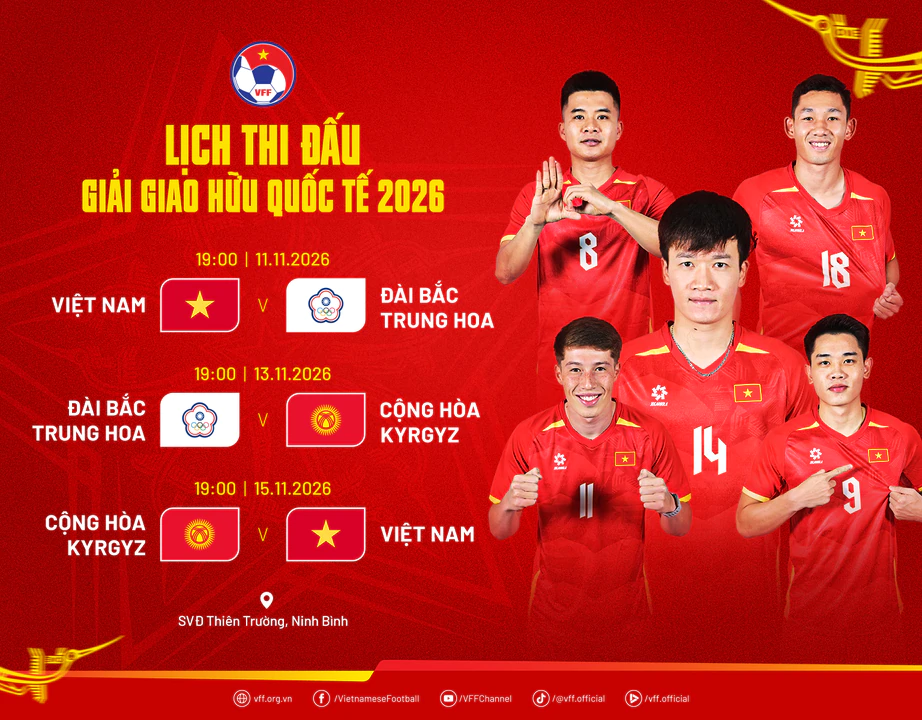 Đội tuyển Việt Nam chốt lịch thi đấu giao hữu trong th&aacute;ng 11- Ảnh 2.