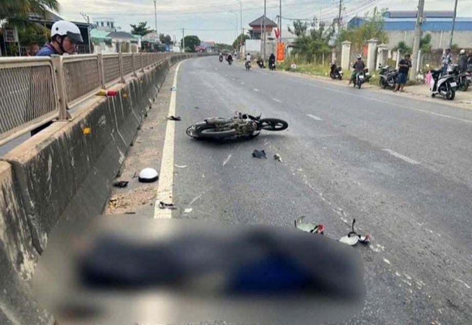 Hiện trường vụ tai nạn - Ảnh: Quang Nhân. Hiện trường vụ tai nạn - Ảnh: Quang Nhân.