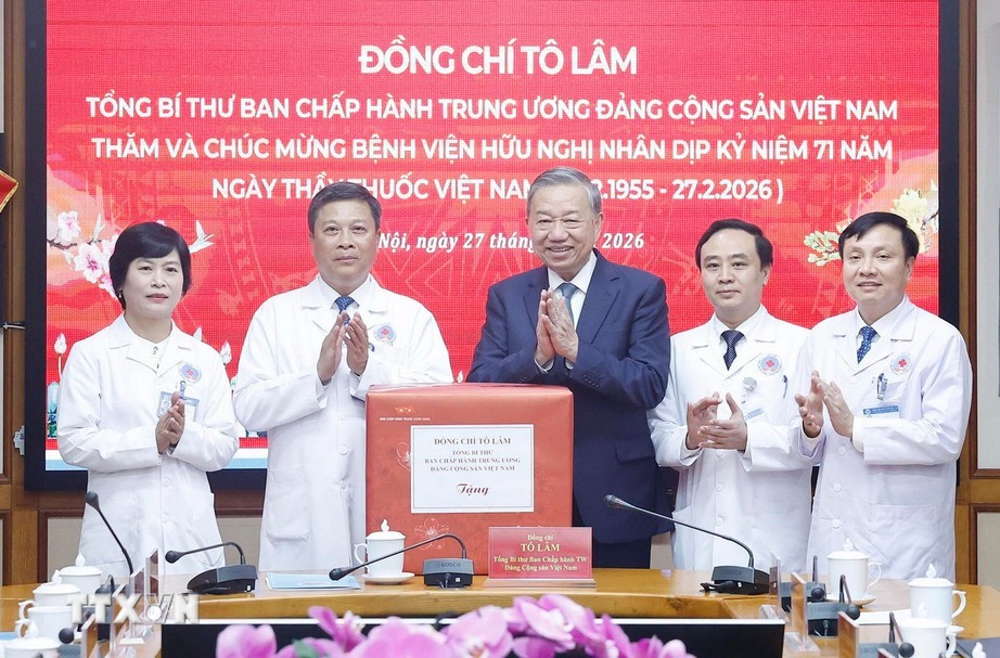 Ph&aacute;t biểu của Tổng B&iacute; thư T&ocirc; L&acirc;m nh&acirc;n dịp thăm, ch&uacute;c mừng Bệnh viện Hữu Nghị- Ảnh 3.