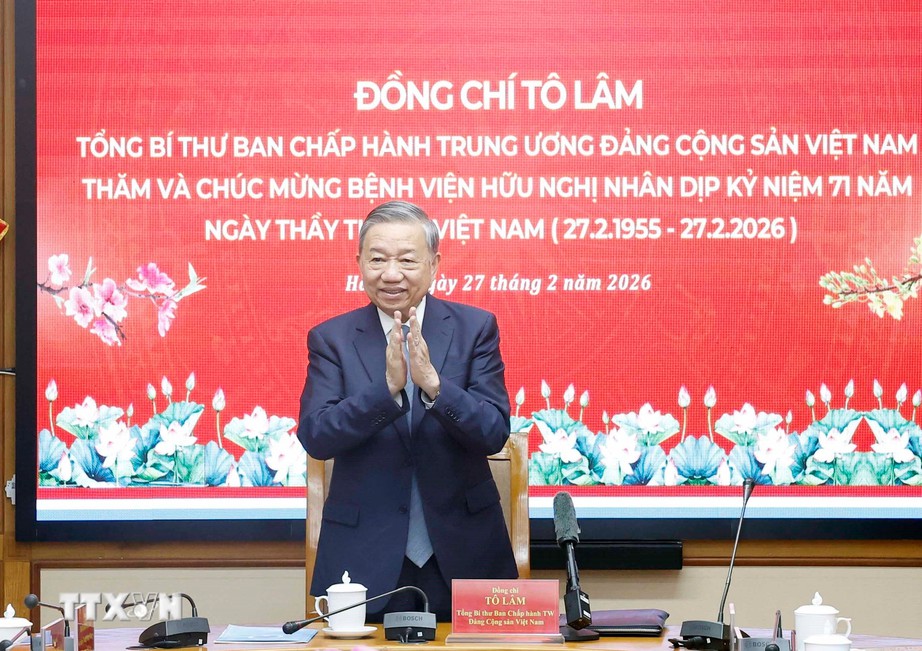 Ph&aacute;t biểu của Tổng B&iacute; thư T&ocirc; L&acirc;m nh&acirc;n dịp thăm, ch&uacute;c mừng Bệnh viện Hữu Nghị- Ảnh 1.