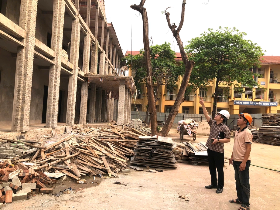 Vượt kh&oacute; đẩy nhanh tiến độ thi c&ocirc;ng c&aacute;c dự &aacute;n trường học ở Ph&uacute; Thọ- Ảnh 1.