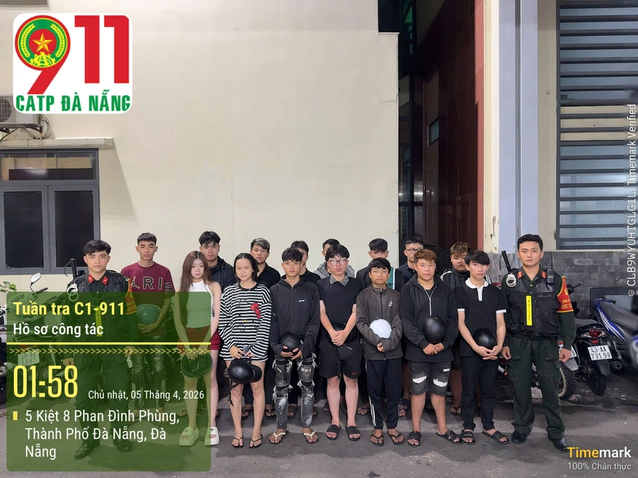 Lực lượng 911 Đ&agrave; Nẵng xuy&ecirc;n đ&ecirc;m tuần tra, ngăn chặn loạt h&agrave;nh vi vi phạm v&agrave; tội phạm- Ảnh 2.