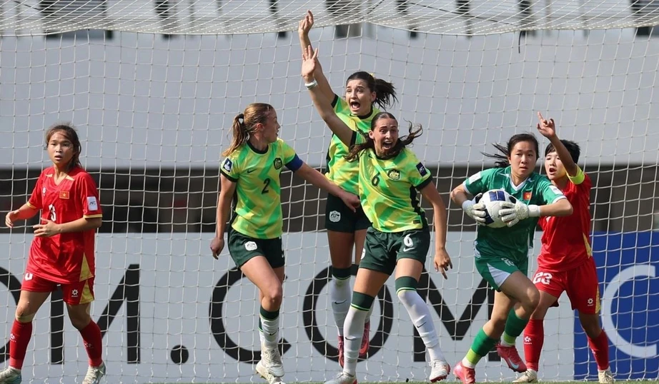 Thua Australia, U17 nữ Việt Nam dừng ch&acirc;n ở giải ch&acirc;u &Aacute;- Ảnh 1.