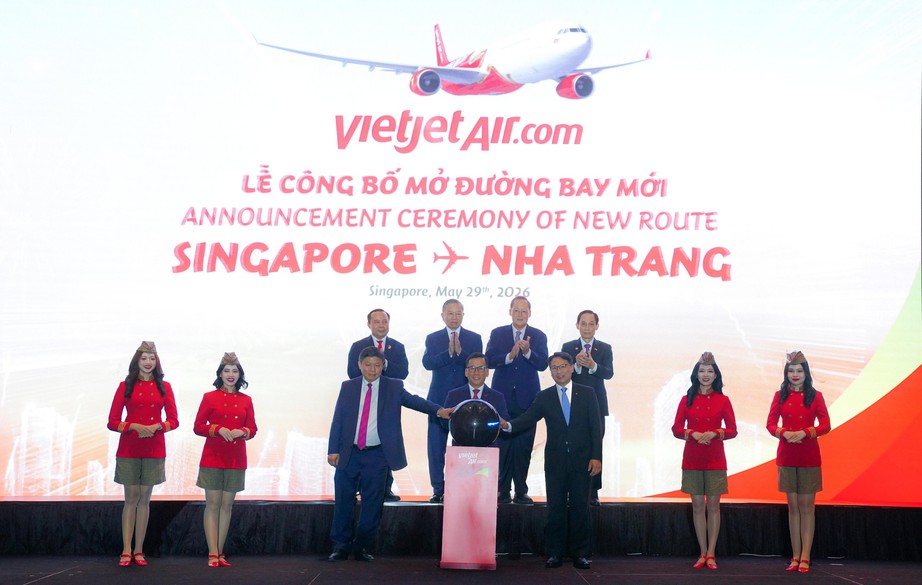 Vietjet tăng cường kết nối ch&acirc;u &Aacute; với đường bay mới Nha Trang - Singapore- Ảnh 1.