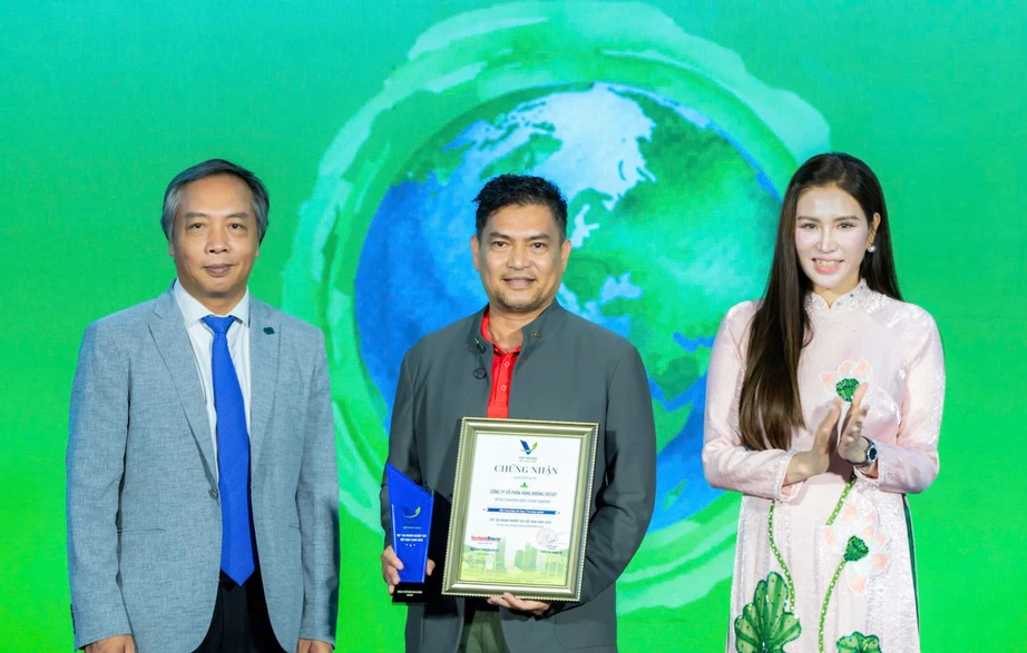 Vietjet li&ecirc;n tiếp hai năm được vinh danh trong Top Doanh nghiệp ESG Việt Nam Xanh - Ảnh 1.