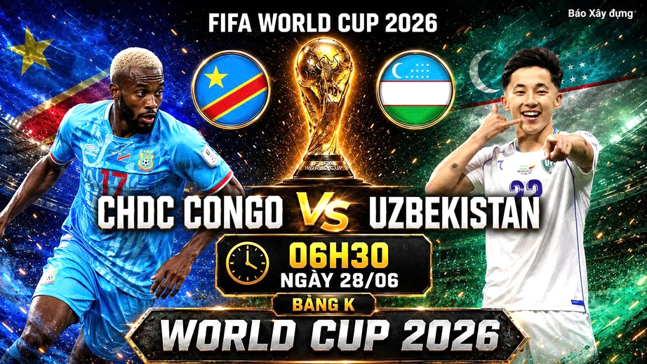 Nhận định, dự đo&aacute;n tỷ số CHDC Congo vs Uzbekistan (6h30 ng&agrave;y 28/6), bảng K World Cup 2026 - Ảnh 1.