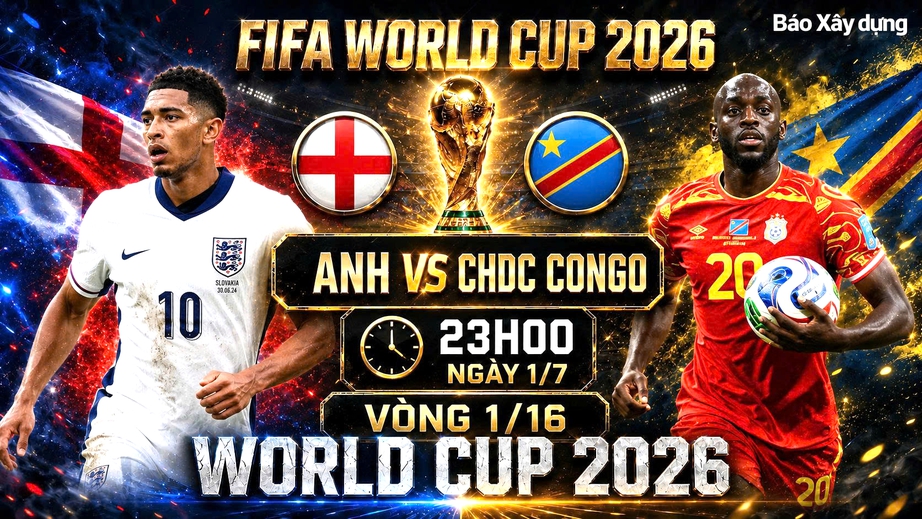 Nhận định, dự đoán tỷ số Anh vs CHDC Congo (23h ngày 1/7), vòng 1/16 World Cup 2026 - Ảnh 1.