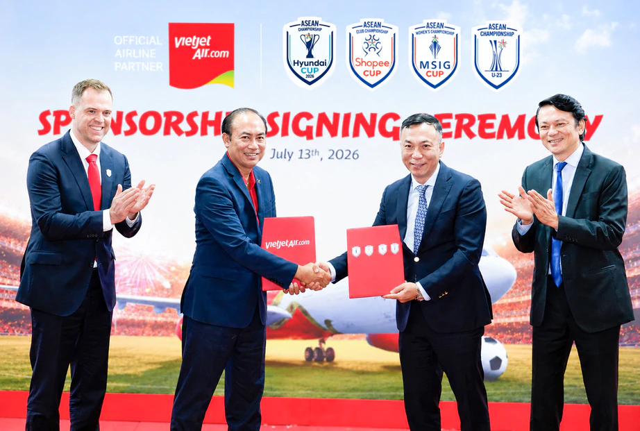 Vietjet và Ngân hàng số Vikki trở thành đơn vị đồng hành cùng ASEAN United FC - Ảnh 1.