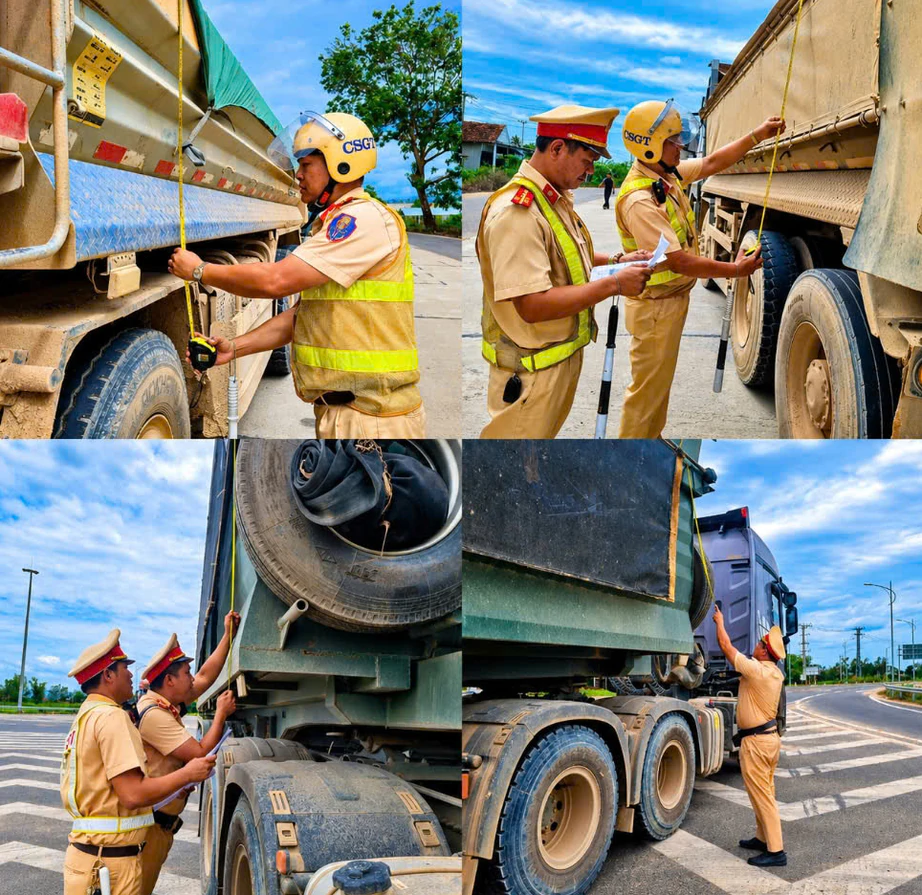 Gia Lai tổng kiểm tra phương tiện chở vật liệu, đảm bảo an to&agrave;n tr&ecirc;n c&aacute;c cung đường - Ảnh 2.