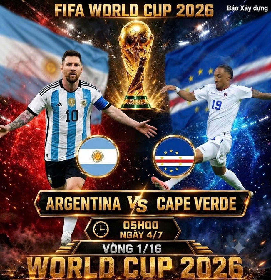 Nhận định, dự đo&aacute;n tỷ số Argentina vs Cape Verde (5h ng&agrave;y 4/7), v&ograve;ng 1/16 World Cup 2026 - Ảnh 1.