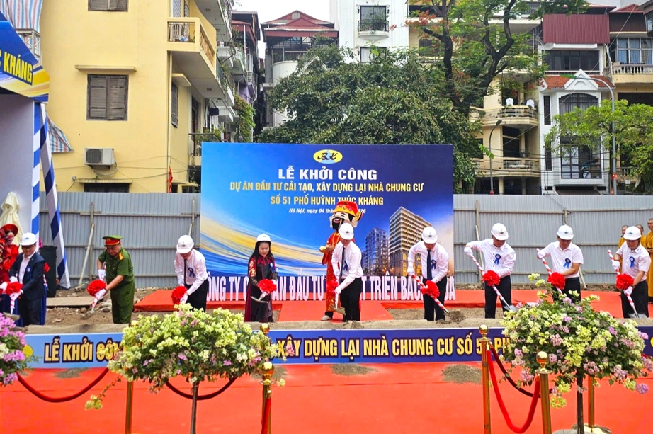 Khởi c&ocirc;ng dự &aacute;n cải tạo chung cư cũ 51 Huỳnh Th&uacute;c Kh&aacute;ng tại H&agrave; Nội - Ảnh 4.