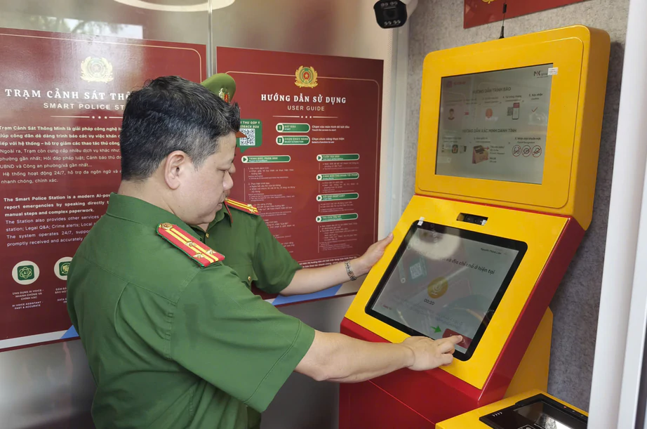 Thí điểm “Trạm Cảnh sát thông minh” ứng dụng AI, nhận tin báo tội phạm và gọi điện SOS - Ảnh 1.
