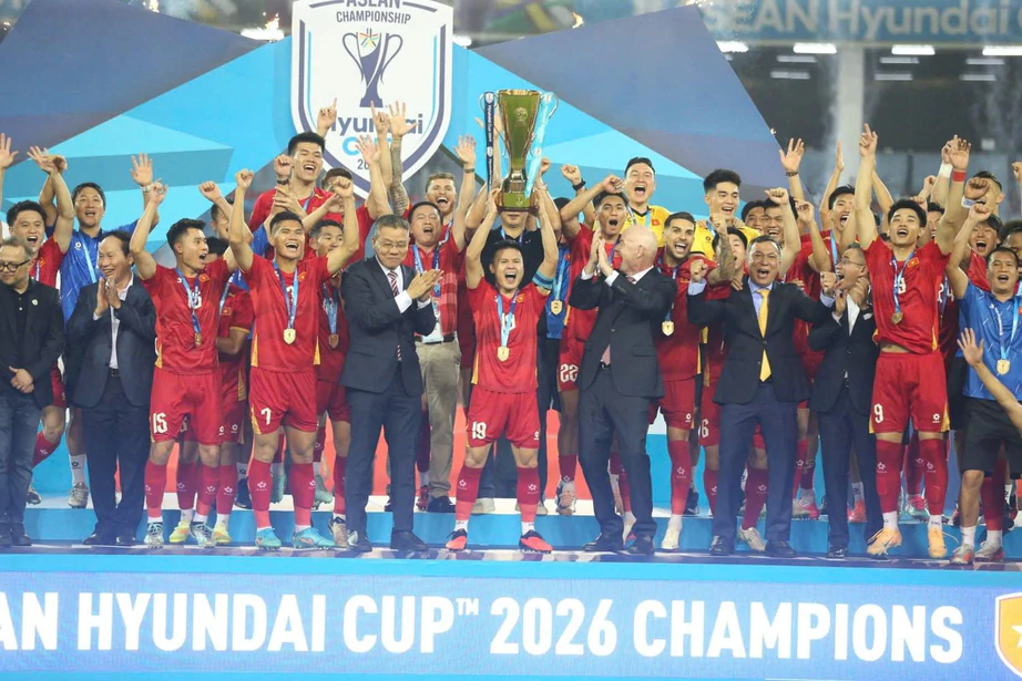 Đội tuyển Việt Nam được thưởng khủng sau chức v&ocirc; địch AFF Cup 2026 - Ảnh 1.