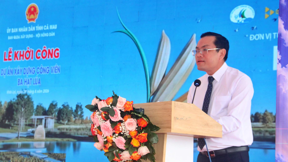 Khởi c&ocirc;ng c&ocirc;ng vi&ecirc;n Ba Hạt L&uacute;a tại C&agrave; Mau - Ảnh 1.