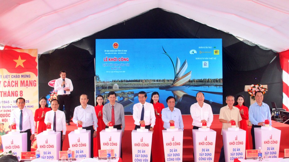 Khởi c&ocirc;ng c&ocirc;ng vi&ecirc;n Ba Hạt L&uacute;a tại C&agrave; Mau - Ảnh 3.