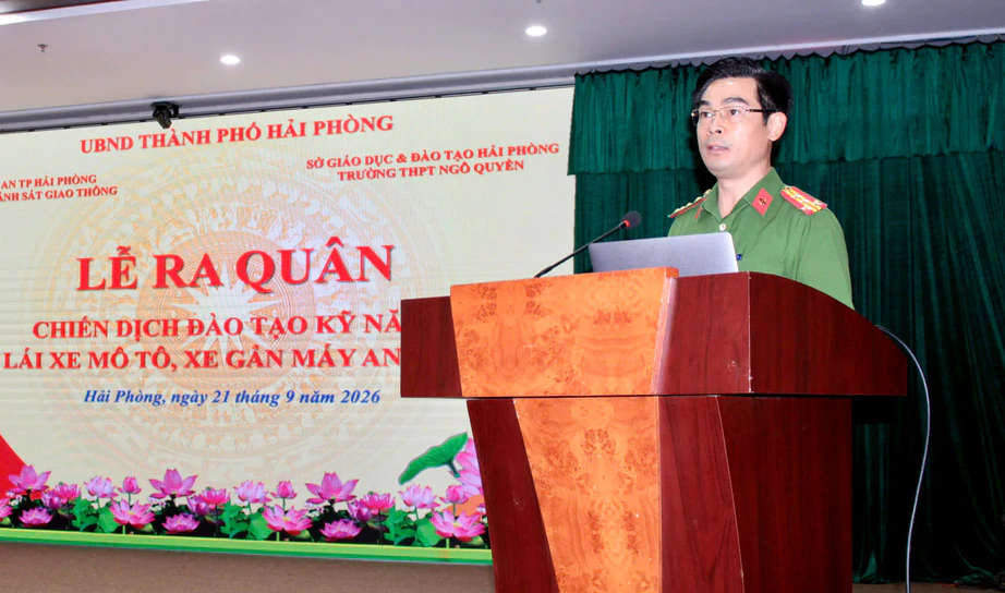 Hải Phòng đồng loạt đào tạo kỹ năng lái xe máy an toàn, kéo giảm tai nạn- Ảnh 1.