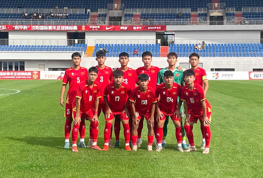 U16 Việt Nam không thể tạo bất ngờ trước Australia ở trận ra quân CFA Team China 2026- Ảnh 1.