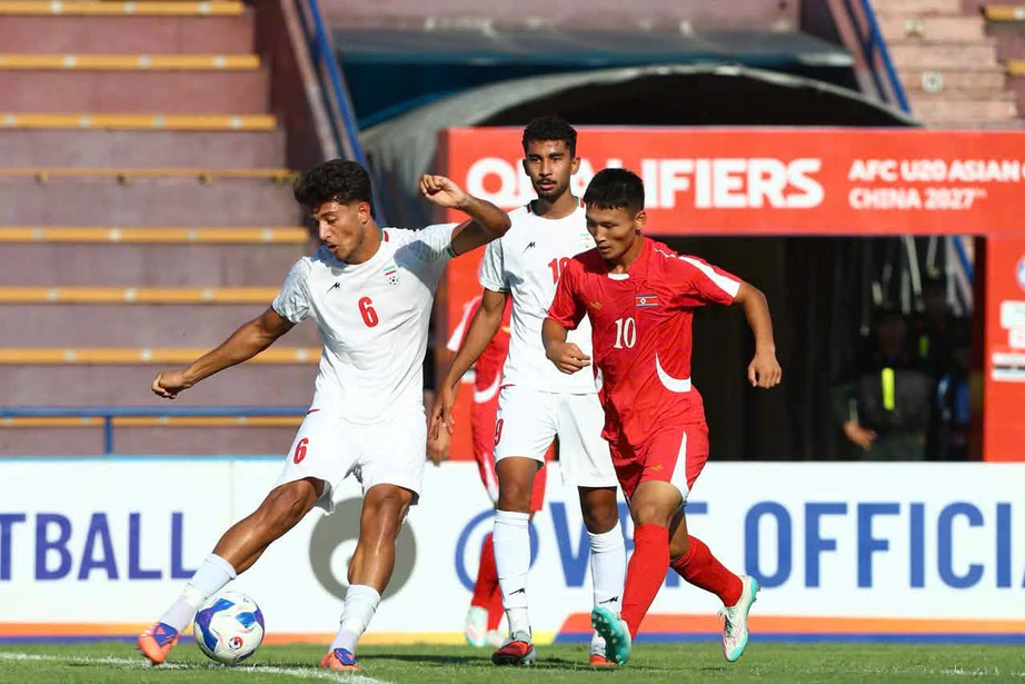 V&ograve;ng loại U20 ch&acirc;u &Aacute; 2027: Iran thua ngược kh&oacute; tin trước CHDCND Triều Ti&ecirc;n- Ảnh 1.