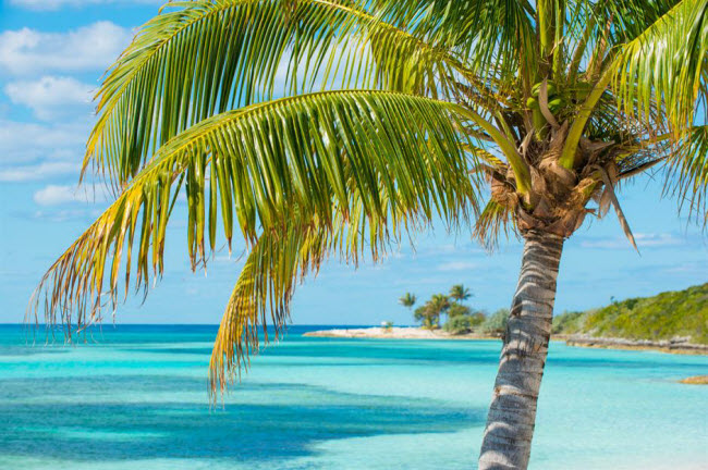 Bahamas: Với h&agrave;ng trăm km bờ biển, c&aacute;c h&ograve;n đảo hoang, rạn san h&ocirc;, c&aacute;c thị trấn cổ v&agrave; cảng c&aacute; sầm uất, Bahamas l&agrave; điểm nghỉ dưỡng l&yacute; tưởng ở v&ugrave;ng Caribbe. Bằng chứng l&agrave; quốc gia n&agrave;y đ&oacute;n 1,5 triệu du kh&aacute;ch mỗi năm, trong khi d&acirc;n số chỉ gần 400.000 người.
