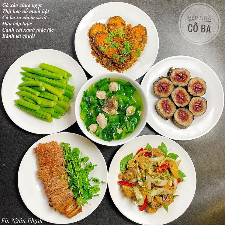 12. Với thực đơn nhiều m&oacute;n như thế n&agrave;y, c&ocirc; bỏ ra thời gian kh&aacute; nhiều để v&agrave;o bếp nấu nướng.
