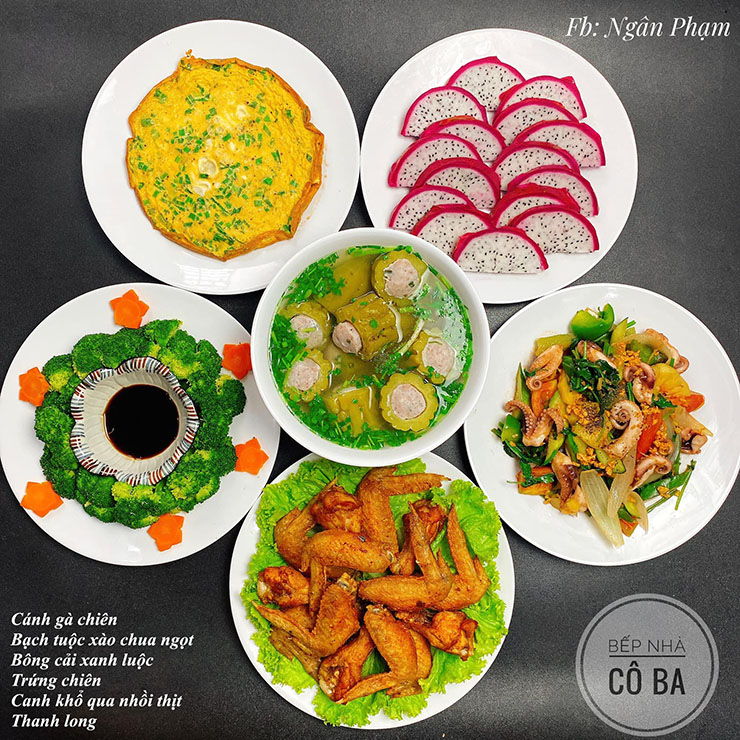 5. Hầu hết những m&oacute;n ăn của c&ocirc; nấu ra đều cực kỳ đẹp mắt, trang tr&iacute; chỉnh chu khiến ai nh&igrave;n v&agrave;o cũng phải tấm tắc khen ngợi.
