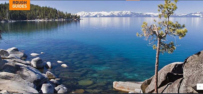Hồ Tahoe, California / Nevada: V&ugrave;ng nước lạnh v&agrave; s&acirc;u của hồ Tahoe cũng kh&ocirc;ng thể ngăn cản những du kh&aacute;ch đến đ&acirc;y để tận hưởng tối đa c&aacute;c điểm tham quan tự nhi&ecirc;n đẹp tuyệt vời của n&oacute;.
