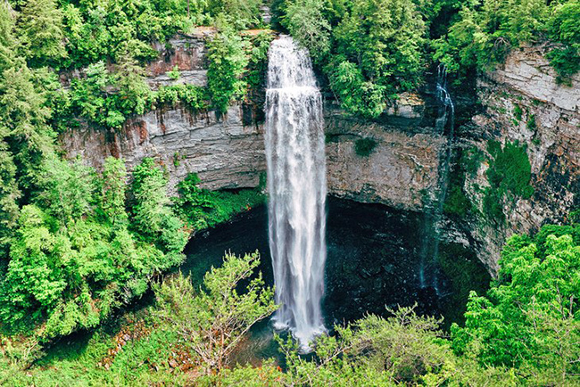 Thác Fall Creek, Tennessee, Mỹ: Với độ cao 78m, thác Fall Creek là thác nước rơi tự do cao nhất ở phía đông sông Mississippi.