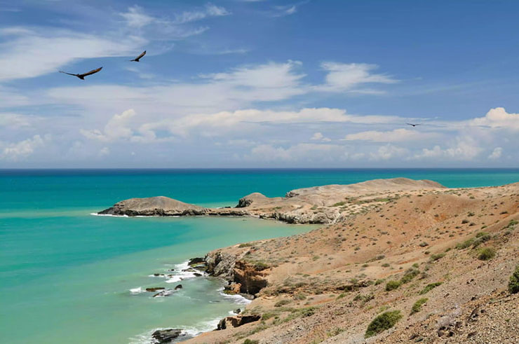 5. Sa mạc Guajira, Colombia

Ở ph&iacute;a tr&ecirc;n của lục địa Nam Mỹ, c&oacute; một phần đất hẹp nh&ocirc; ra v&ugrave;ng biển Carib&ecirc; với c&aacute;c đụn c&aacute;t m&agrave;u đỏ cam, b&atilde;i đ&aacute; l&agrave; sa mạc La Guajira. Nơi n&agrave;y tương phản với c&aacute;c v&ugrave;ng đất tươi tốt ngập nước gần đ&oacute;.
