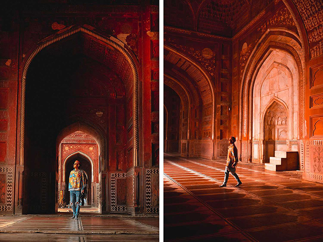 Taj Mahal được coi l&agrave; v&iacute; dụ điển h&igrave;nh nhất của kiến ​​tr&uacute;c Mughal, một phong c&aacute;ch kết hợp c&aacute;c yếu tố của phong c&aacute;ch kiến ​​tr&uacute;c Ba Tư, Thổ Nhĩ Kỳ, Ấn Độ v&agrave; Hồi gi&aacute;o.
