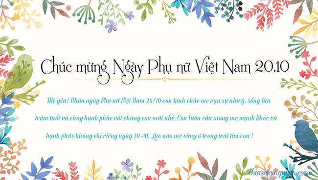 Thiệp ch&uacute;c mừng 20/10 đẹp nhất - 13