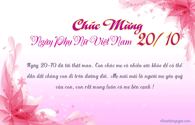 Thiệp ch&uacute;c mừng 20/10 đẹp nhất - 11