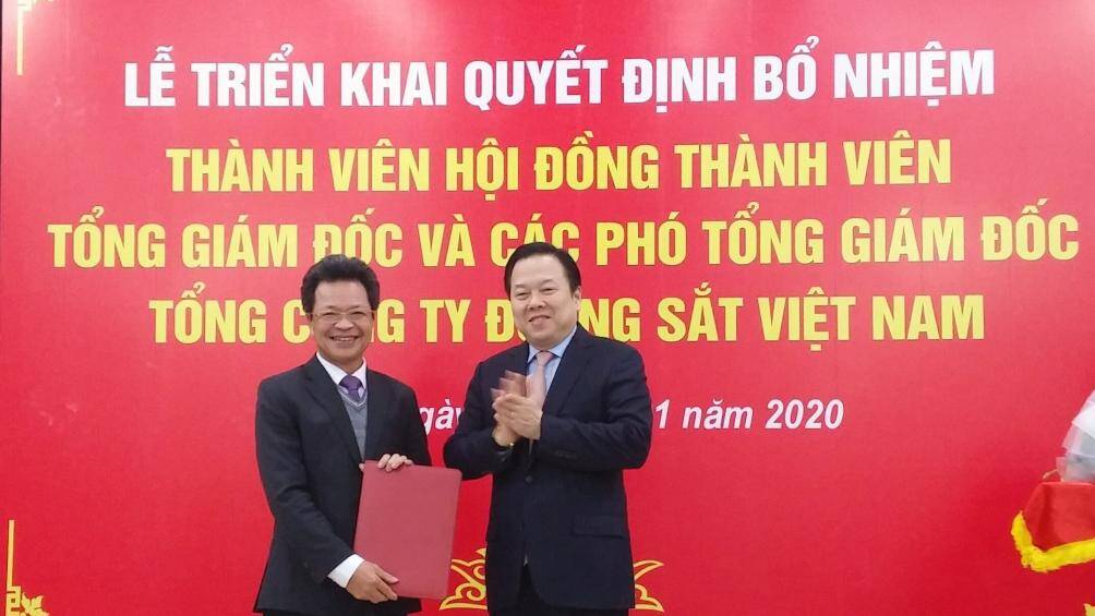 &Ocirc;ng Đặng Sỹ Mạnh l&agrave;m Tổng gi&aacute;m đốc Tổng c&ocirc;ng ty Đường sắt VN